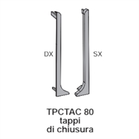 Terminali in metallo per battiscopa BTAC80