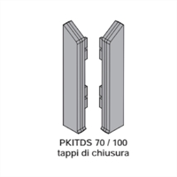 Tappi dx/sx in PVC per battiscopa PKISPAA70 