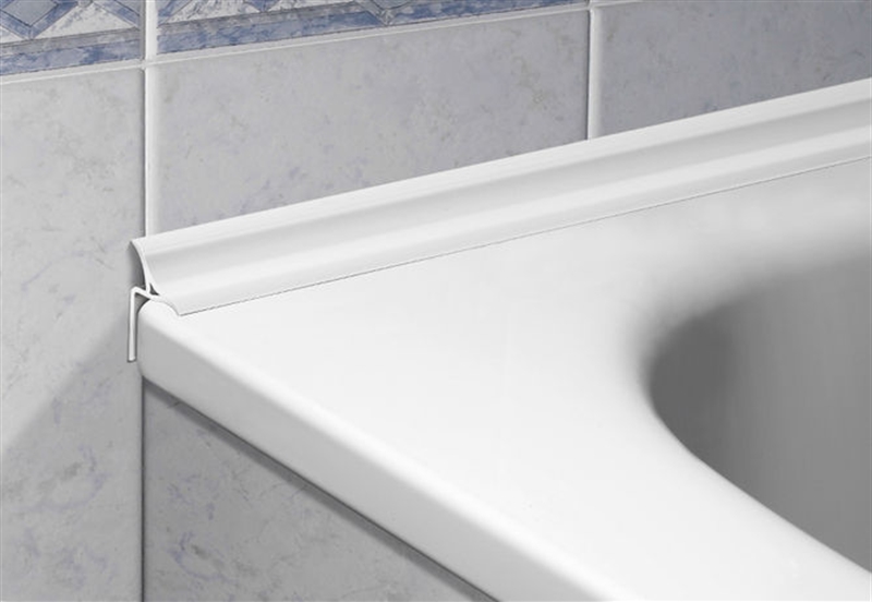 Profilpas Sgusce per pareti e pavimenti BP/25 KIT sguscia in PVC bianco per  vasca da bagno