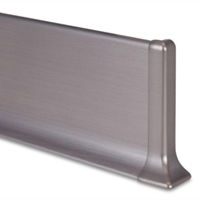 90/6TMSF Battiscopa alluminio brillantato satinato titanio 60x10 mm