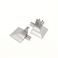 GBL/20/E Angolo esterno PVC argento per sguscia alluminio BLA/20