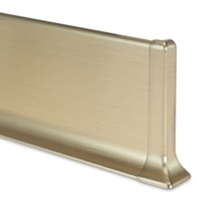 90/8/SSF Battiscopa alluminio brillantato satinato oro 80x10 mm