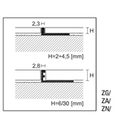 ZN/20 profilo di chiusura in ottone sp 20 mm