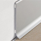 Battiscopa alluminio argento adesivo - 100x10 mm